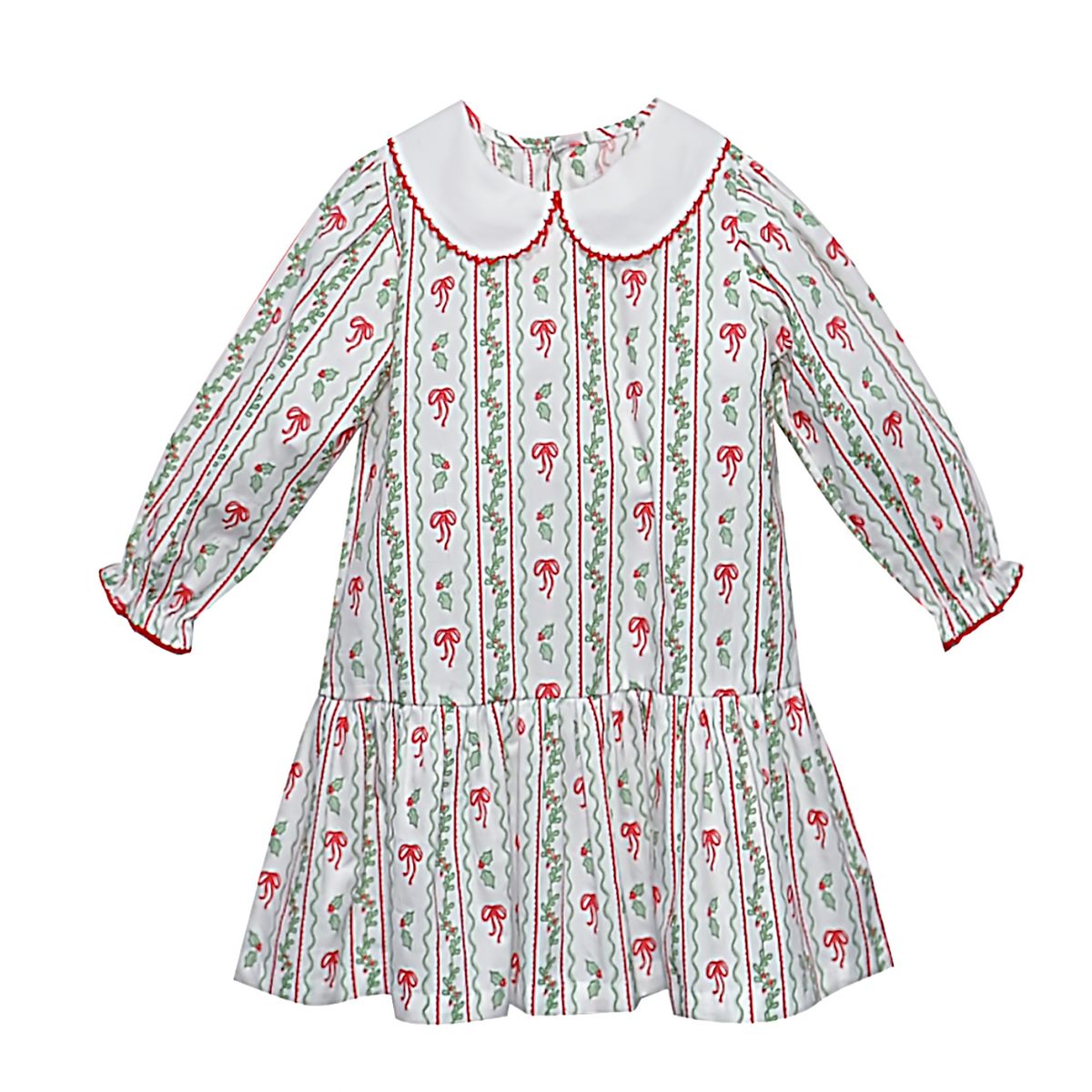 Red Carrington Dress-Bows and Berries
