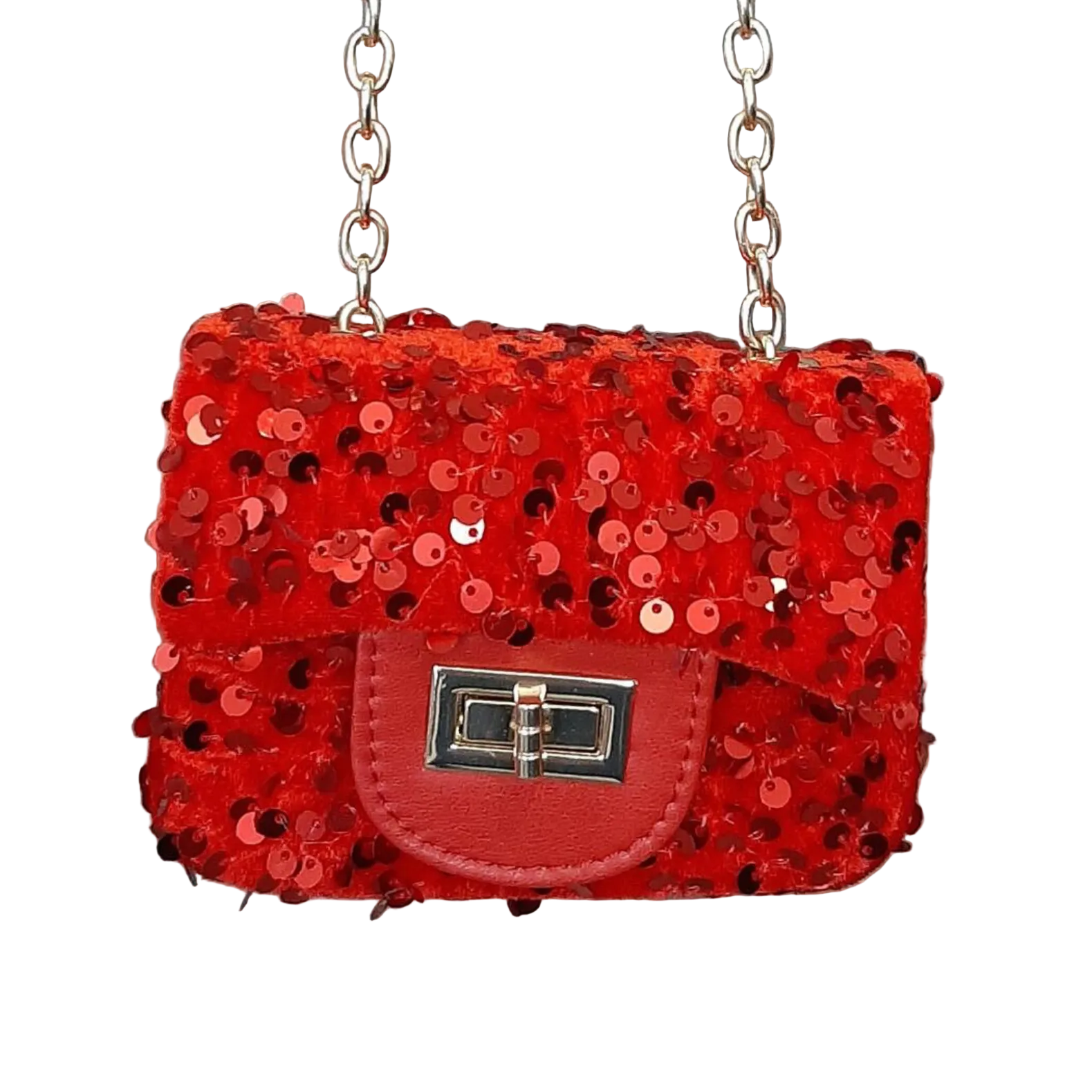 Red Sequin Purse