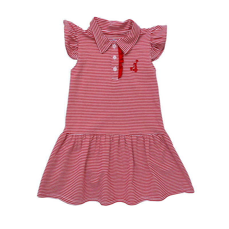 Red Stripe Game Day Dress