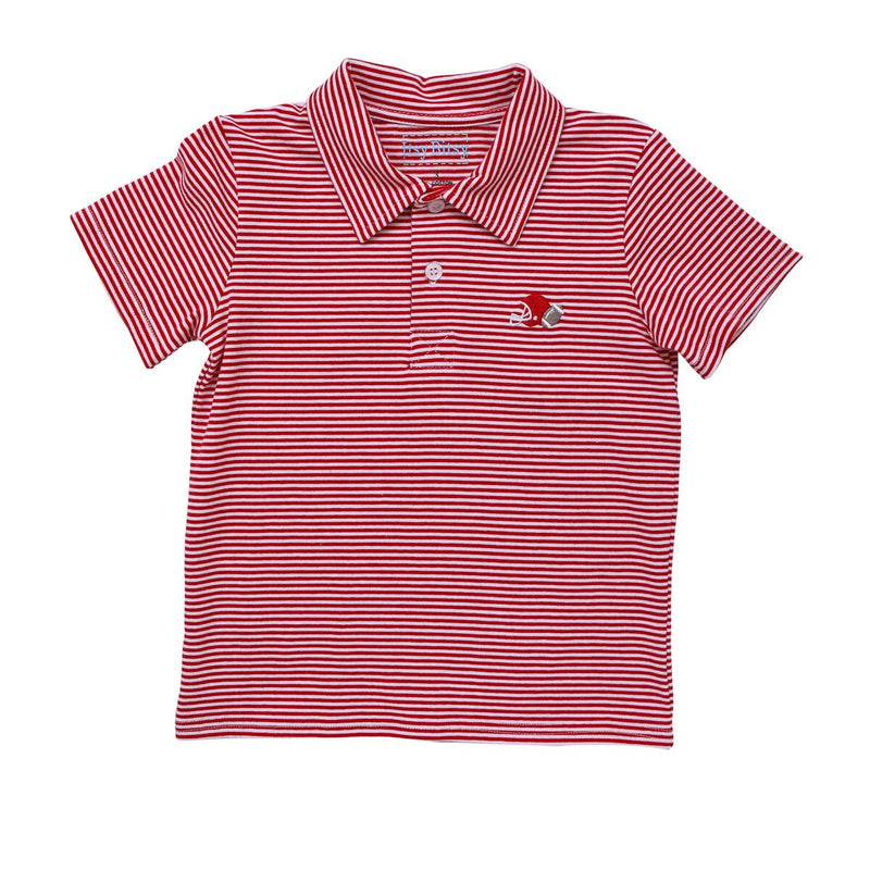 Red Stripe Game Day Polo