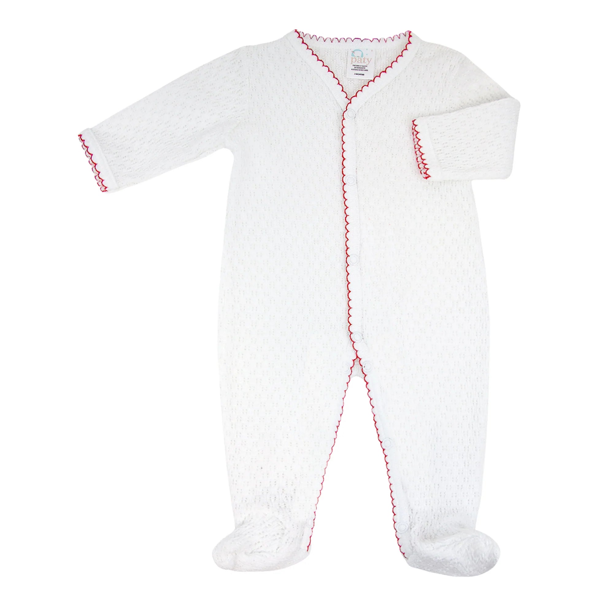 Red Trim Footie