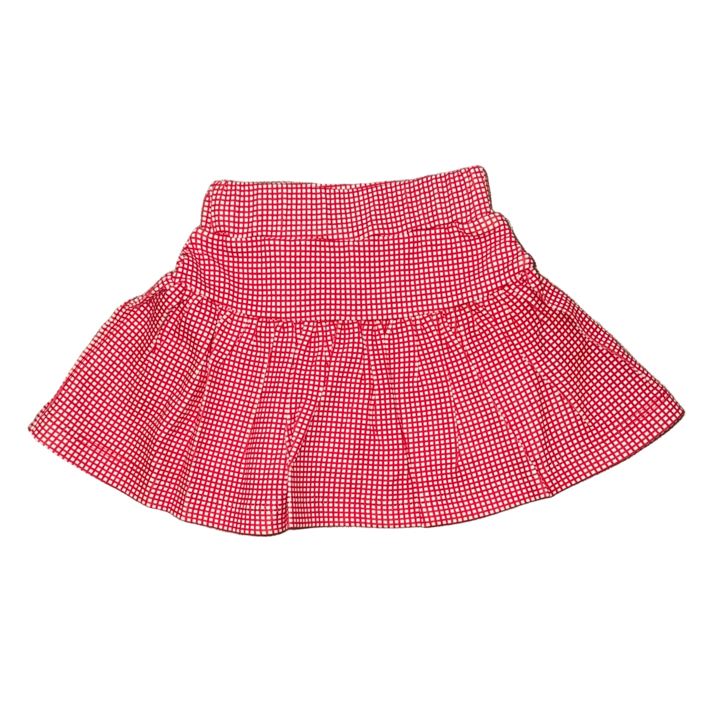 Red Gingham Skort