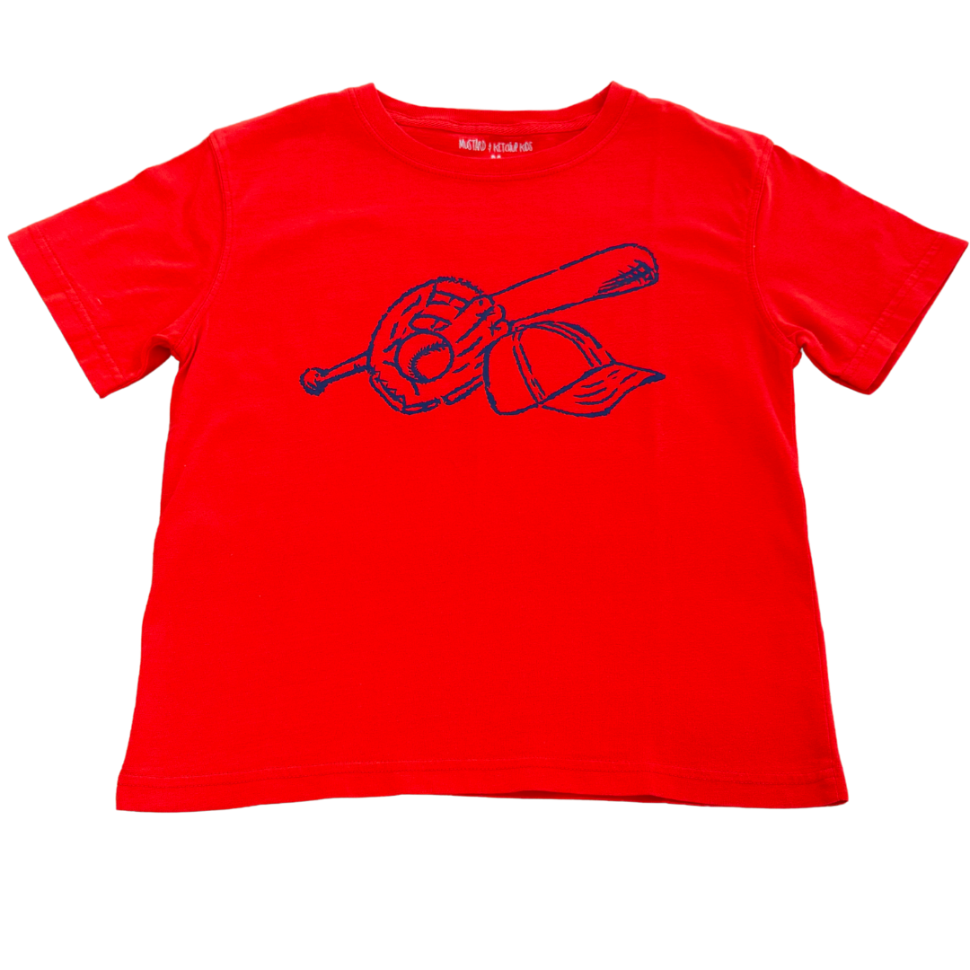 Red/Navy Baseball T-shirt
