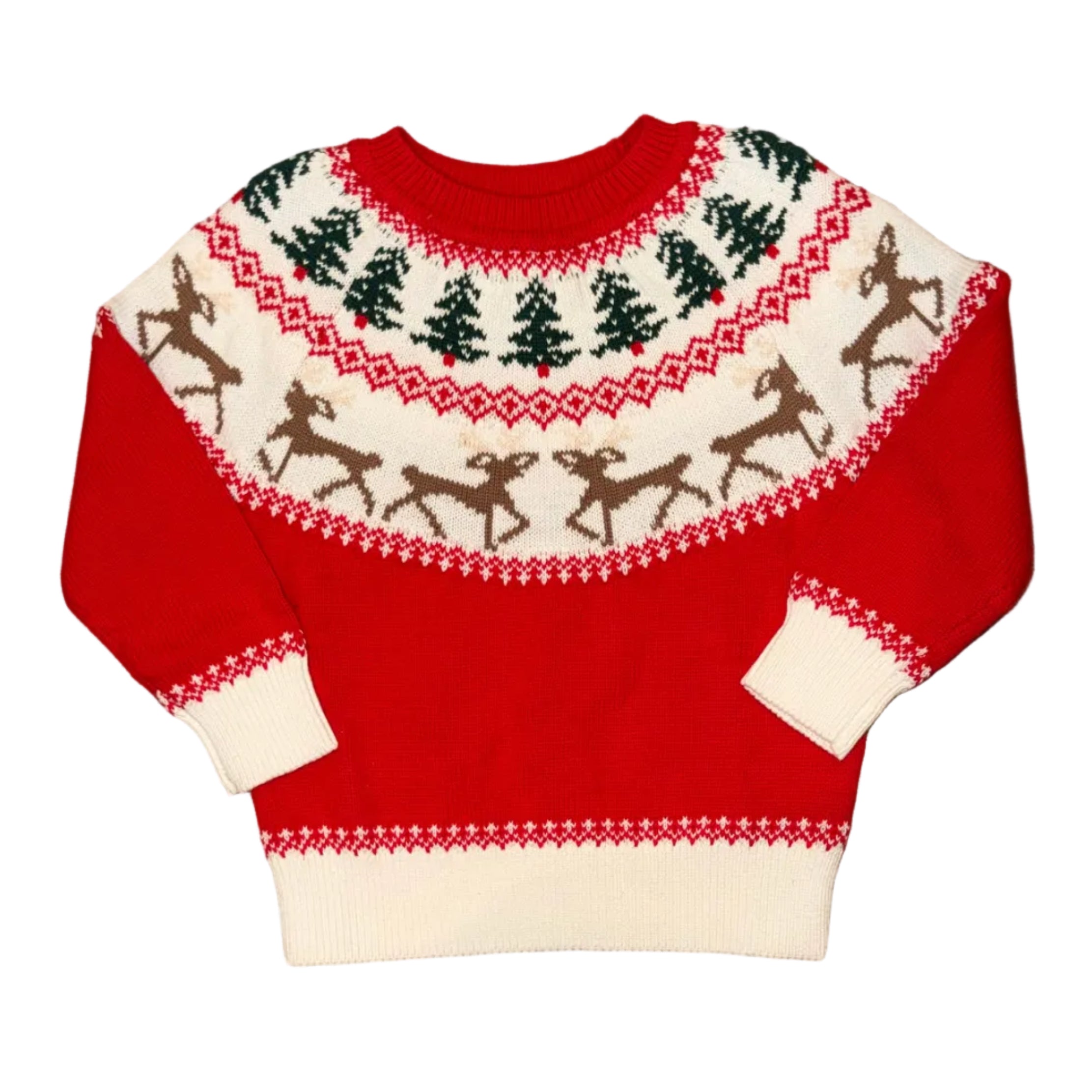 Red Reindeer Sweater