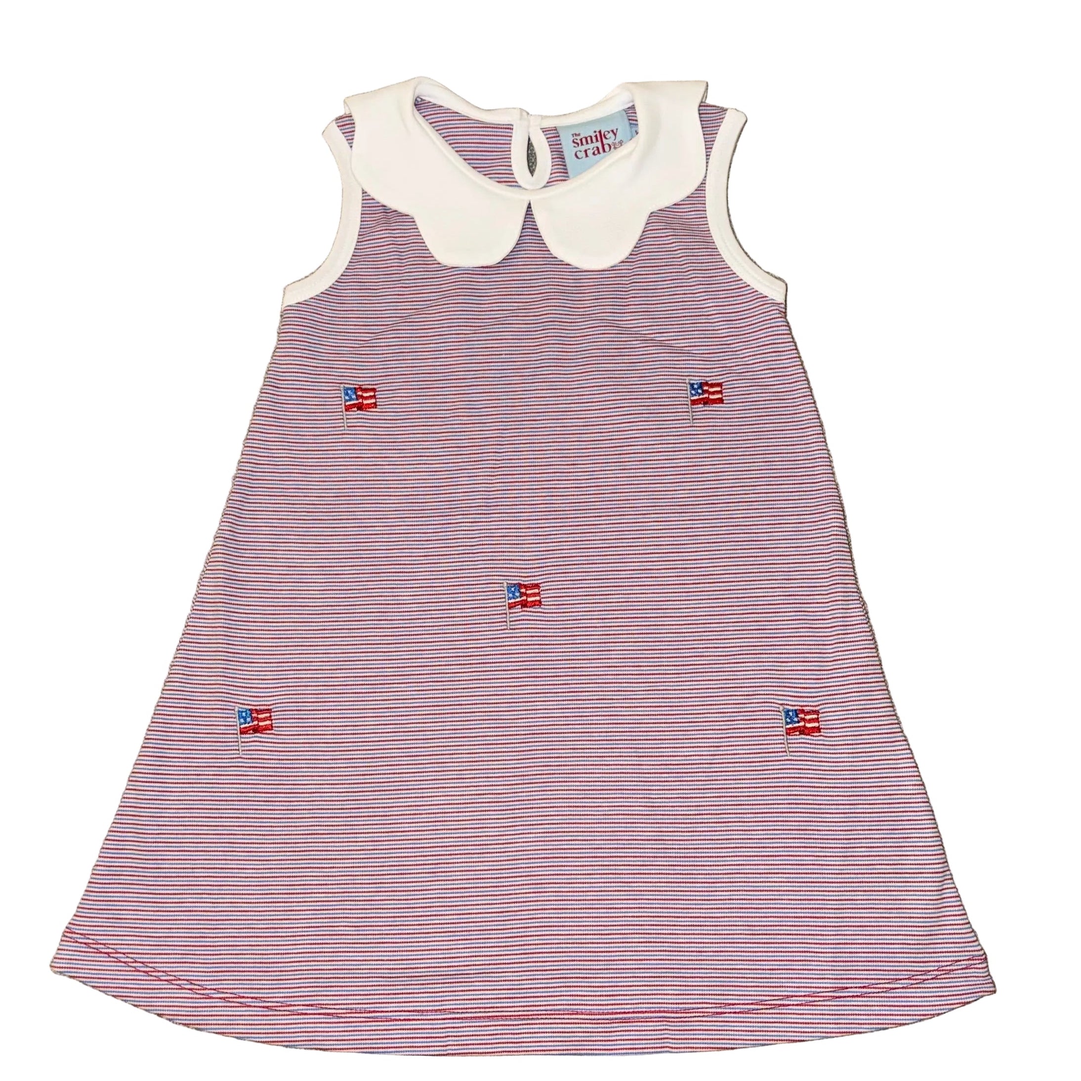Red and Blue Stripe Flag Dress