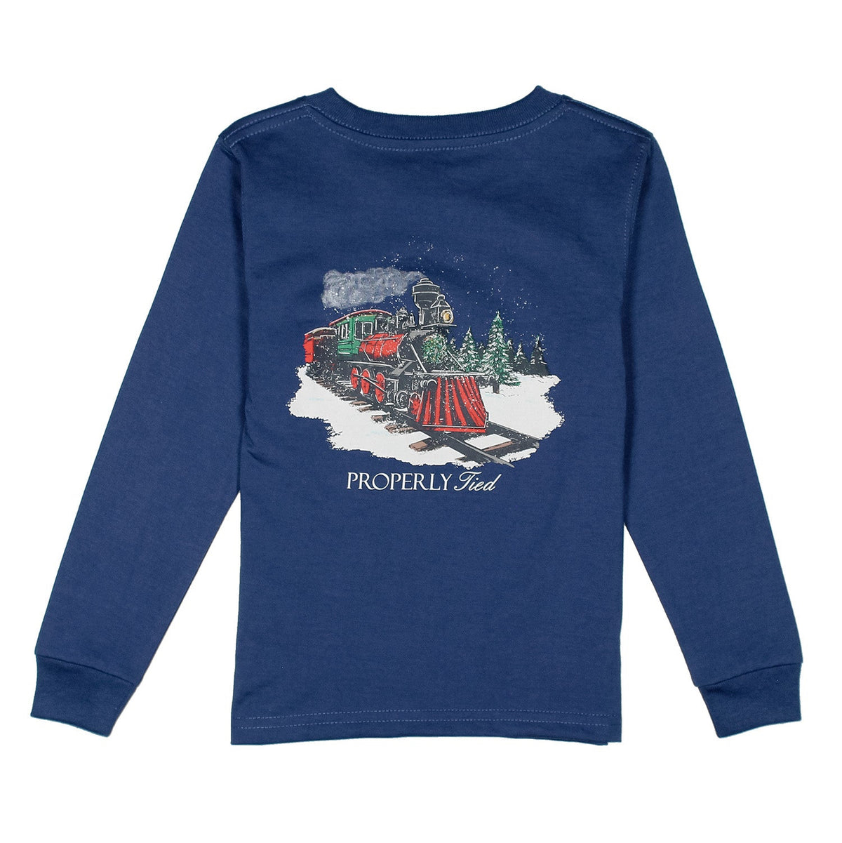 Properly Tied Express LS River Blue T-shirt