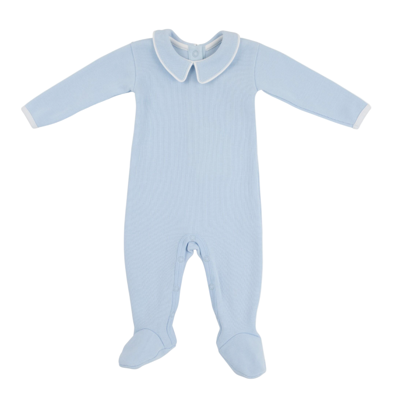 Rock Me Romper Ribbed Buckhead Blue Worth Ave White