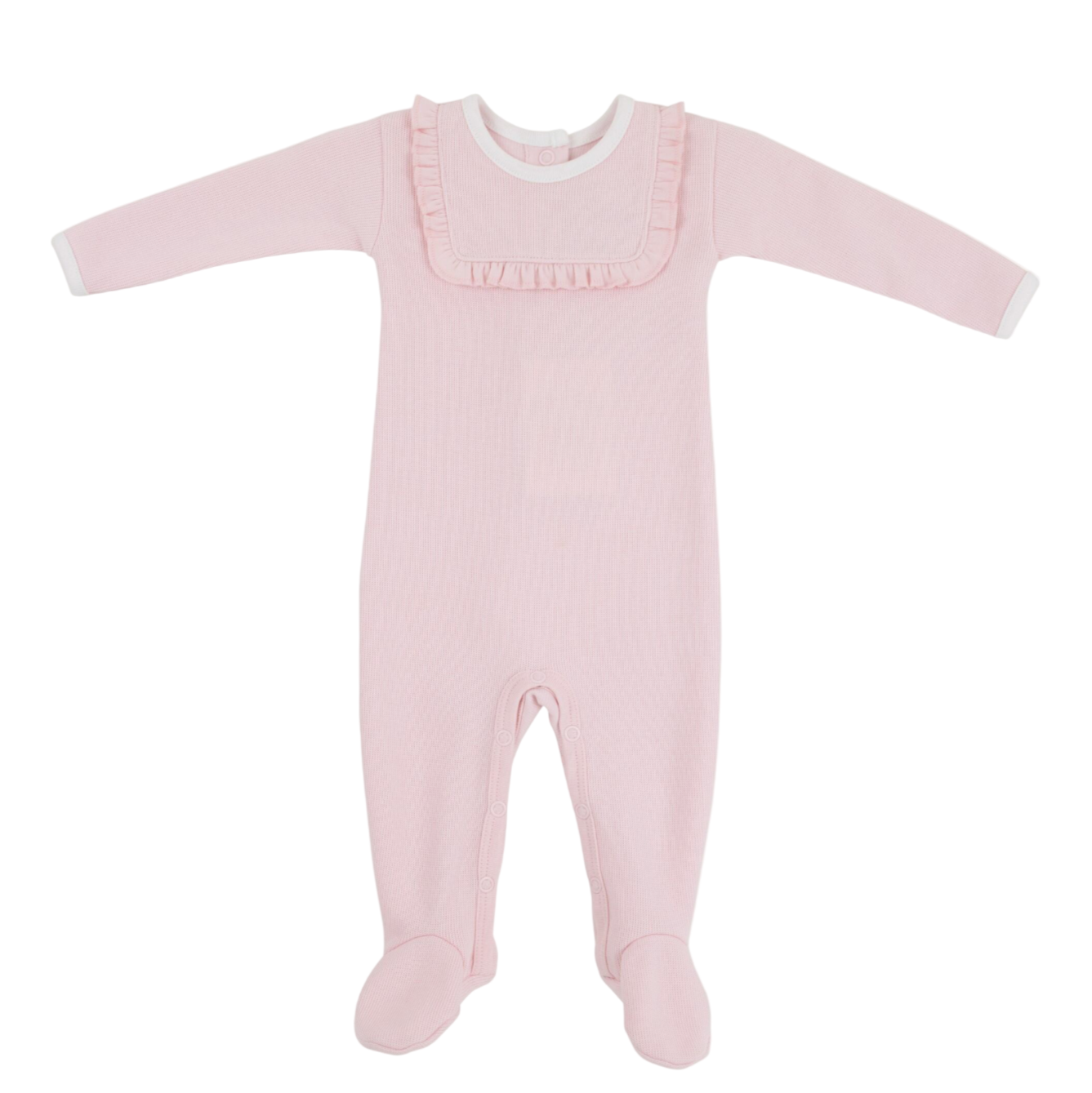 Rock Me Romper Ribbed Palm Beach Pink Worth Ave White