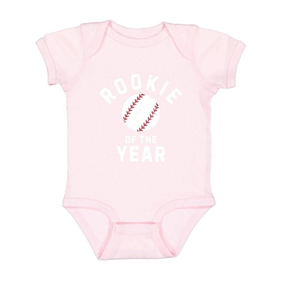 Pink Rookie of the Year Onesie