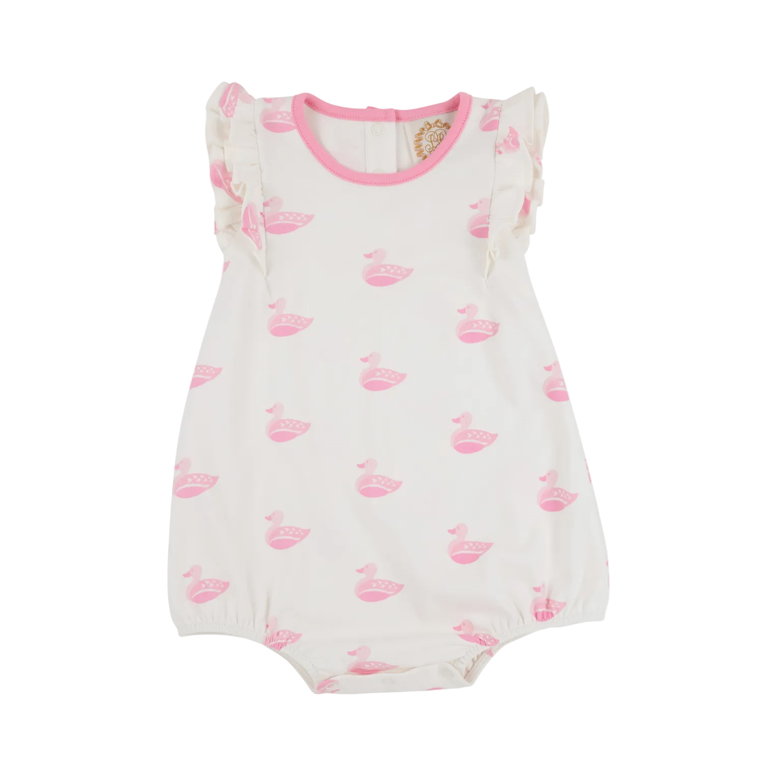 Ruehling Ruffle Bubble Pima Merrimack Quack Quacks (Palm Beach Pink) Hamptons Hot Pink
