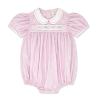 Ruth Ribbon Bubble-Baby Pink Minigingham