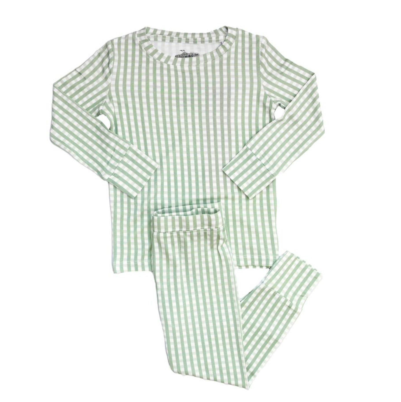 Sage Gingham 2 Piece Pajama Set