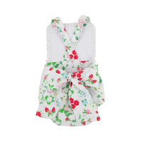 Sally Sunsuit Broadcloth Berry Sweet Worth Ave White