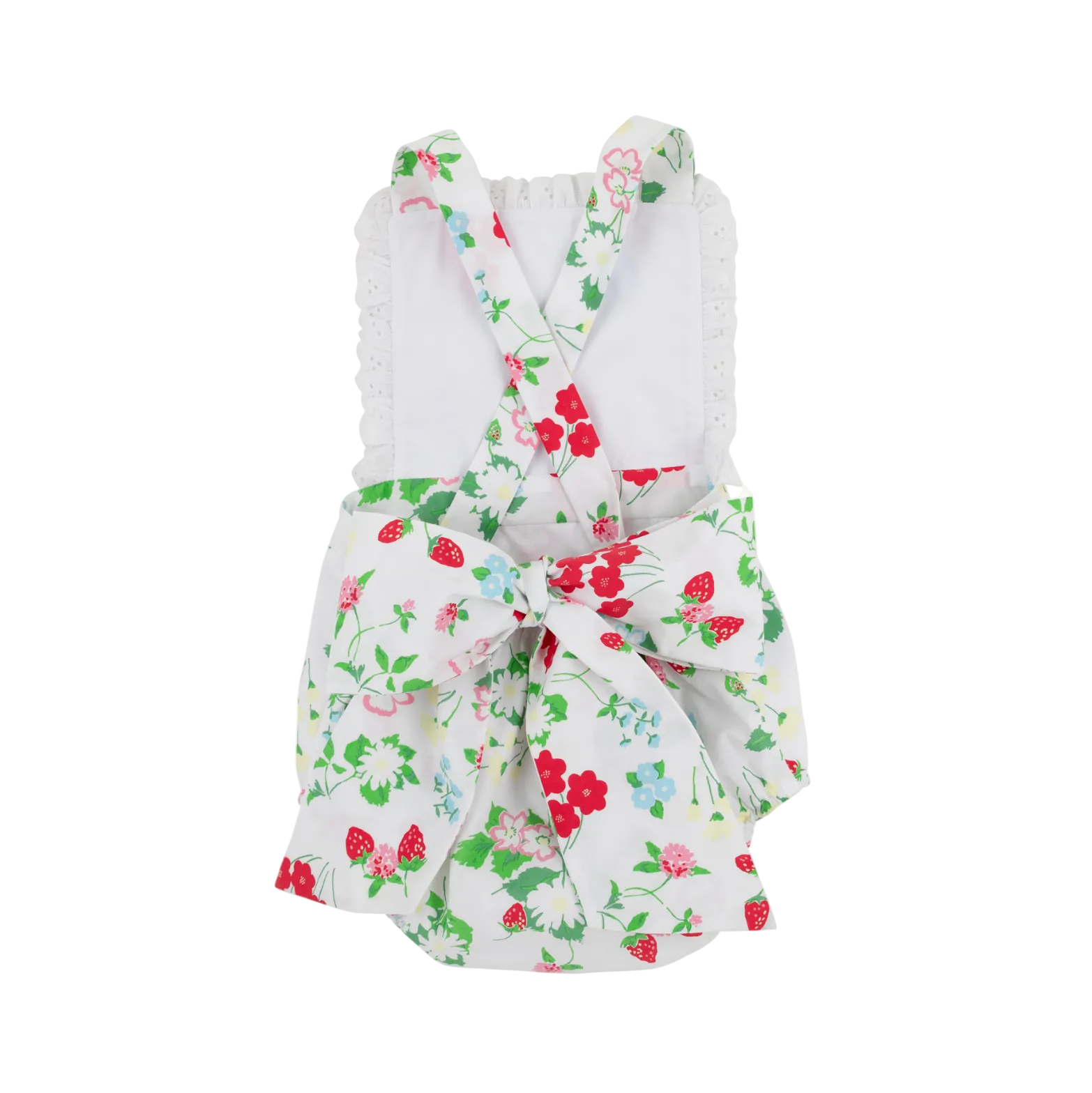 Sally Sunsuit Broadcloth Berry Sweet Worth Ave White