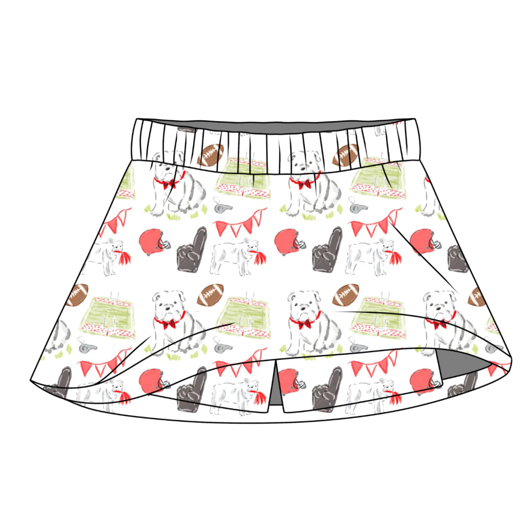 PRE-ORDER Sara Catherine Skort- Game Day Dawgs