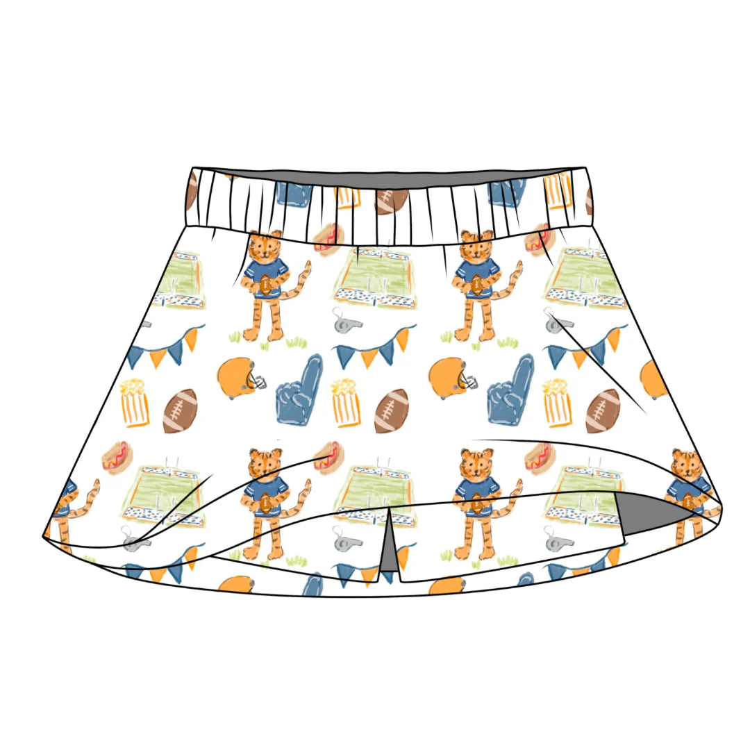 PRE-ORDER Sara Catherine Skort- Game Day Tiger