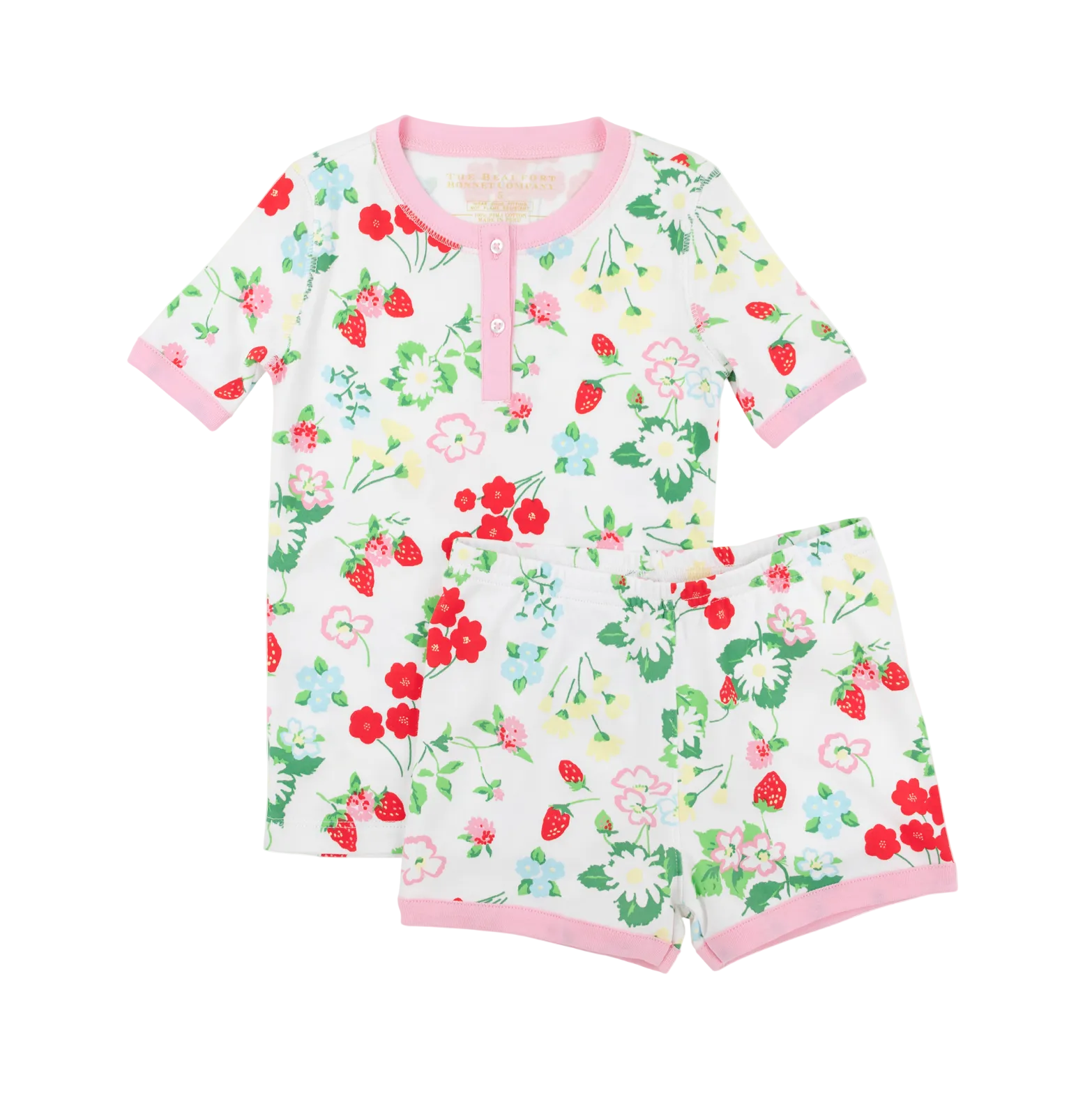 Sara Janes Short Set Berry Sweet Pier Party Pink