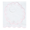 Scallop Dot Bib and Burp Set