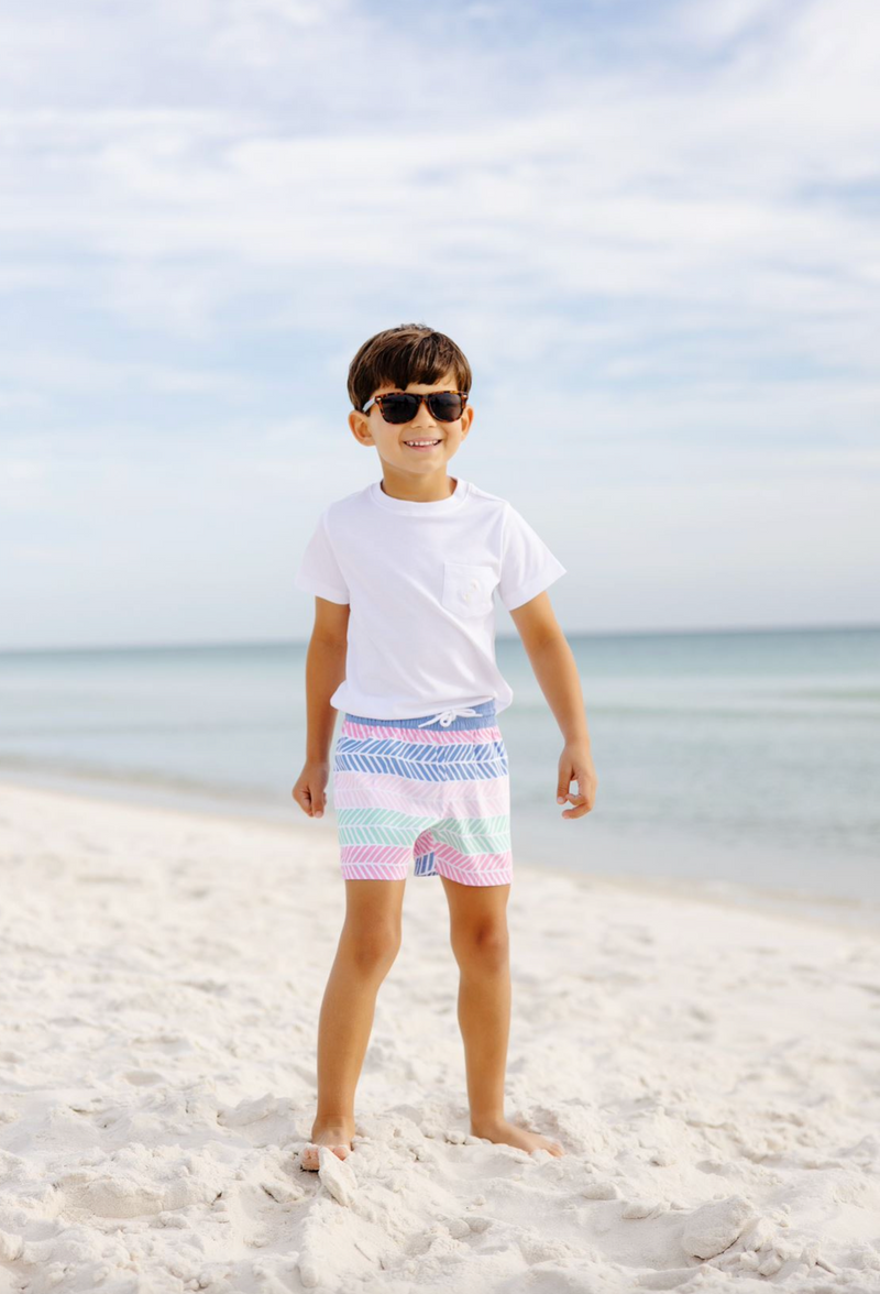 Harbour Island Herringbone-Tortola Swim Trunks