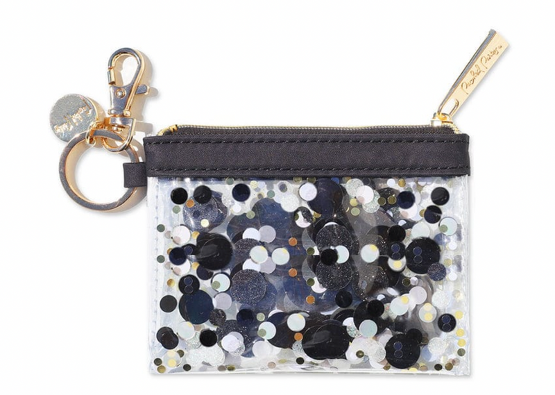 Packed Party Confetti Keychain Wallet-Blackout