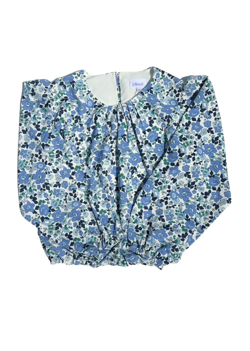 Wren Top - Blue Floral