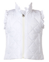 Vera Vest with Ruffles-White