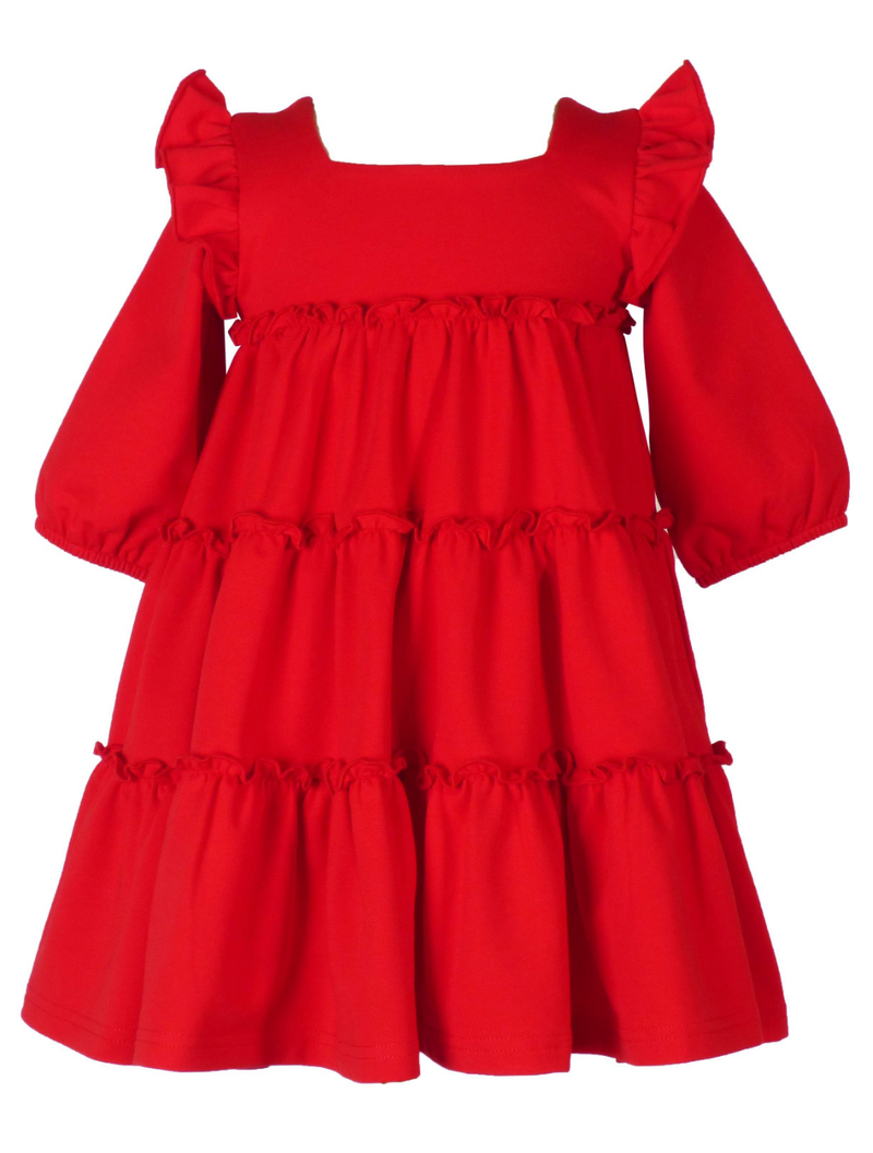 Ariel Dress-Red Knit