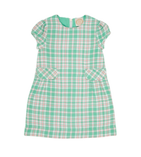 Putney Plaid/Hamptons Hot Pink Betts Bow Dress - Acrylic