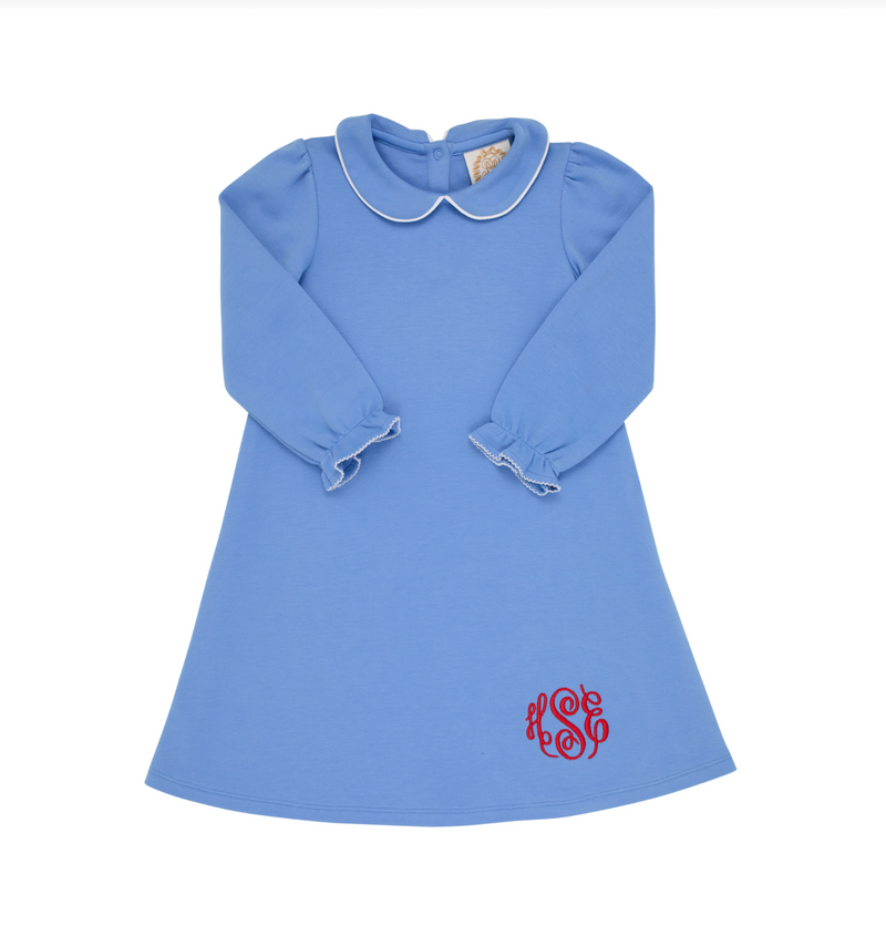 Barbados Blue/Worth Avenue White Sadie Sweatshirt Dress