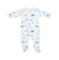 Lions Tigers and Bears Rock Me Romper-3/6m