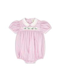 Ruth Ribbon Bubble-Baby Pink Minigingham