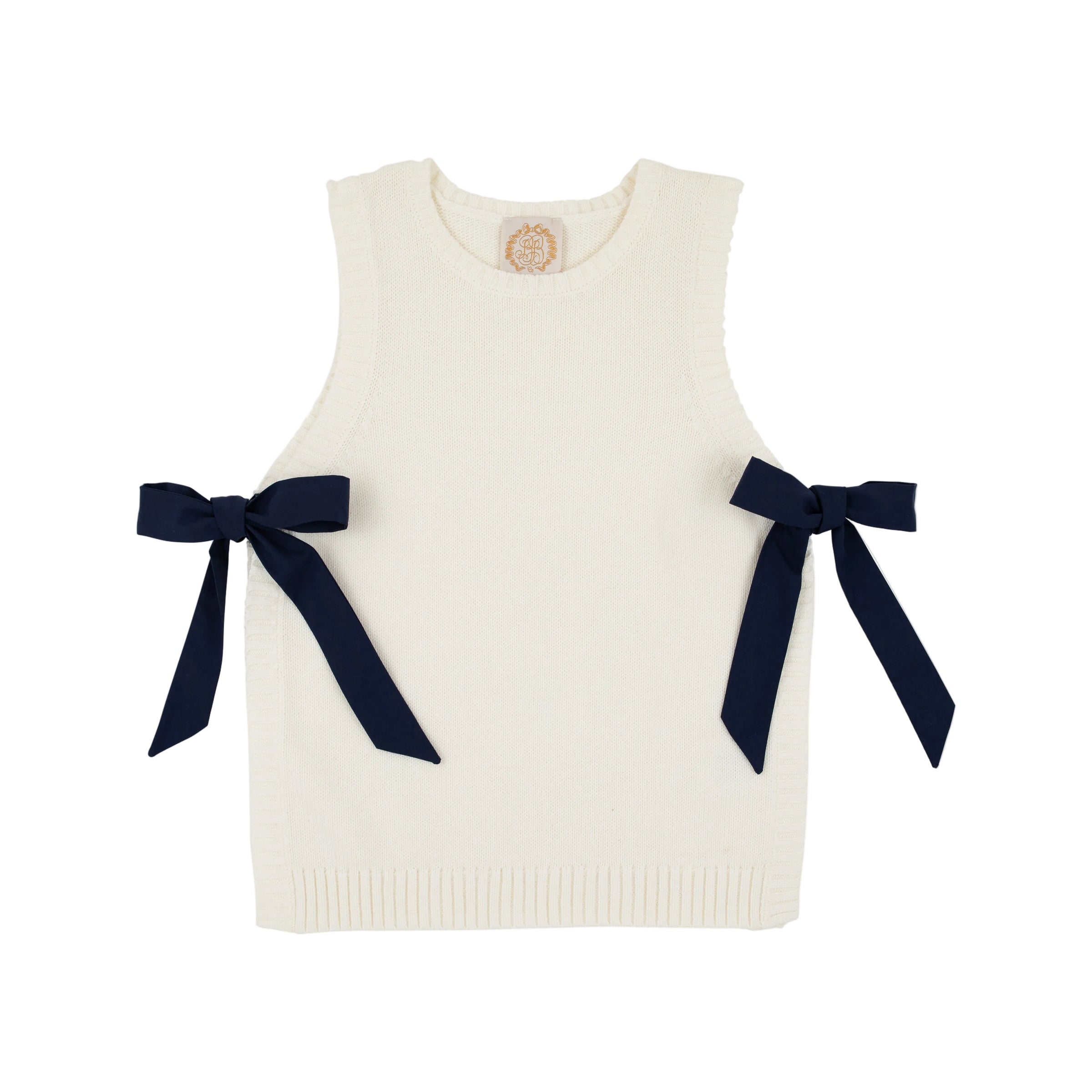 Shae Sweater Vest Palmetto Pearl Nantucket Navy