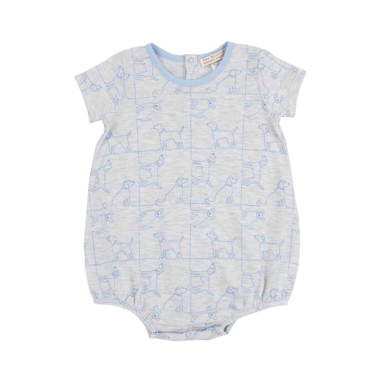 Short Sleeve Patton Play Bubble Pima Puppy Puzzle Beale Street Blue