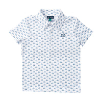 PRE-ORDER Short Sleeve Pro Performance Polo -  Golf Cart Print