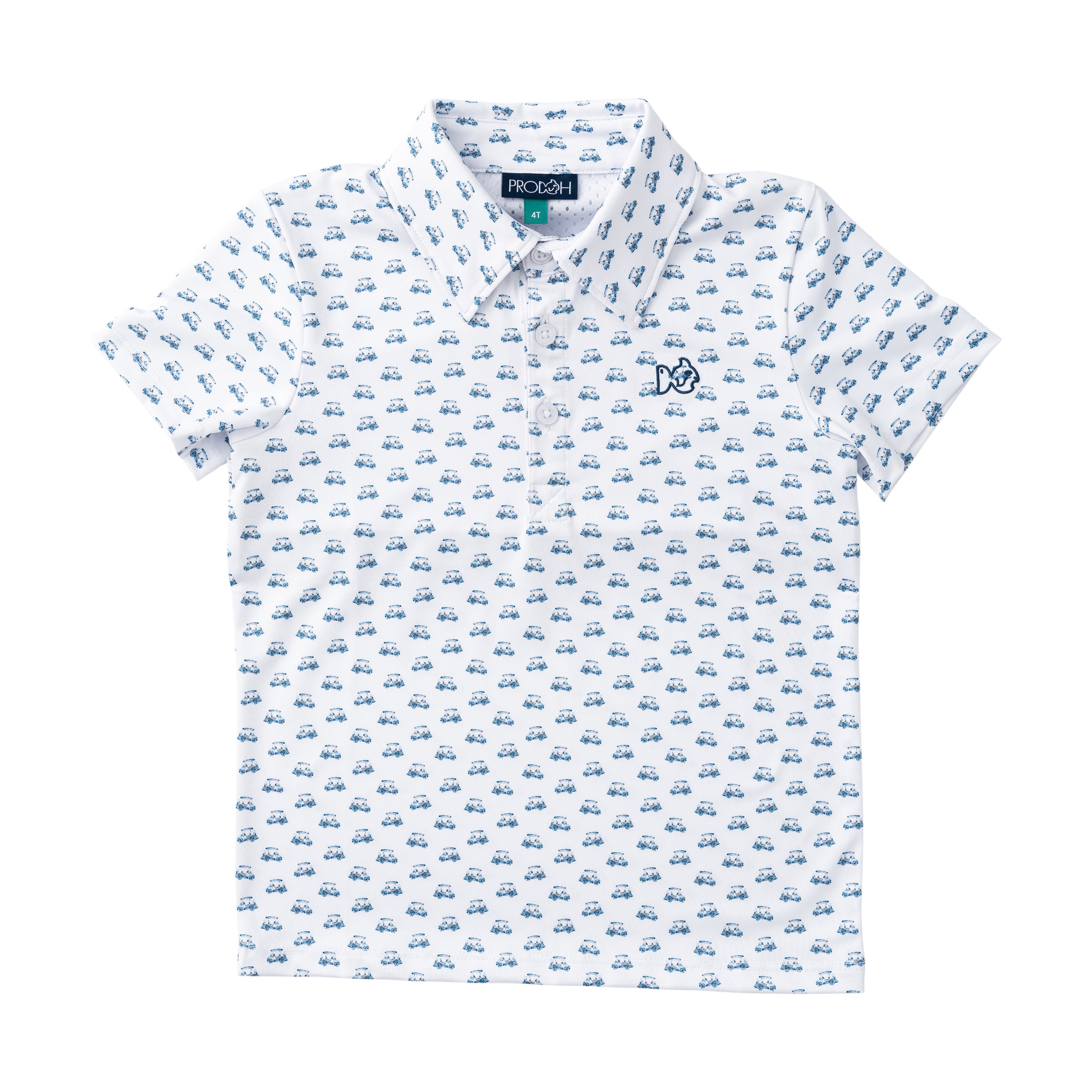 PRE-ORDER Short Sleeve Pro Performance Polo -  Golf Cart Print