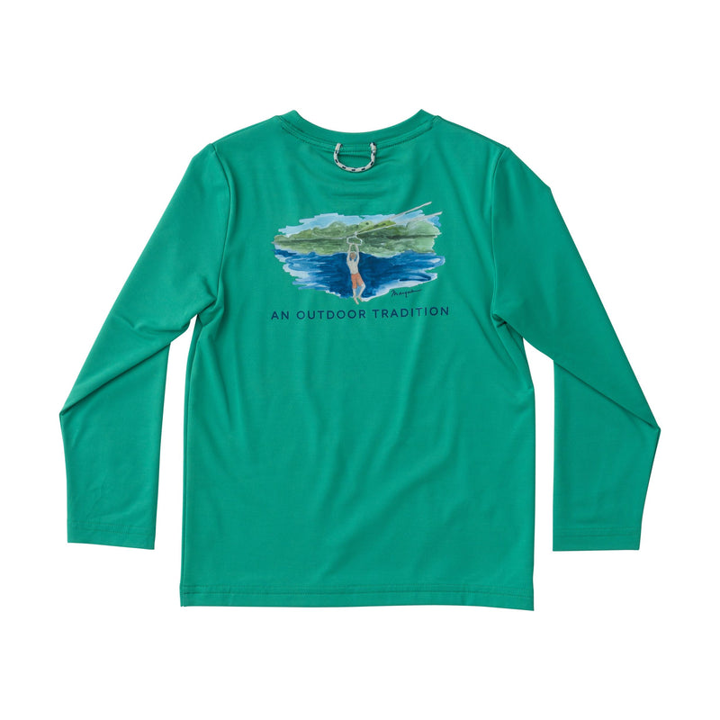 Simply Green Pro Performance LS Fishing T-Shirt