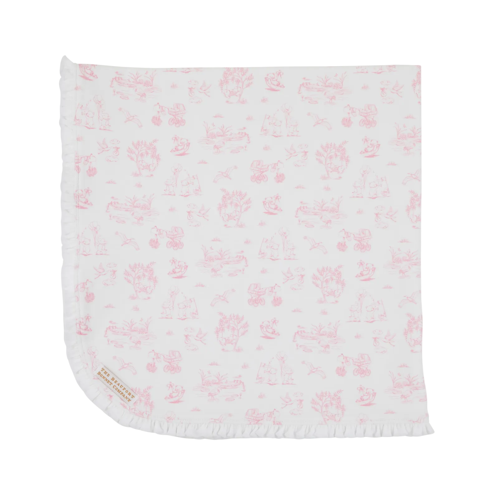 Sir Propers Sweet Arrival (Hamptons Hot Pink) Buggy Blanket