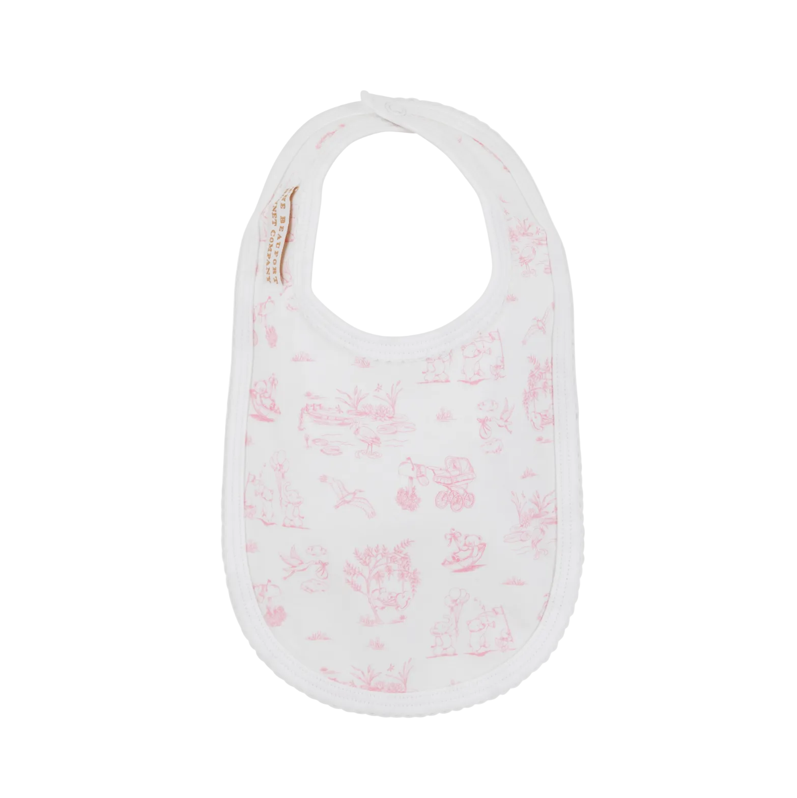 Sir Propers Sweet Arrival (Hamptons Hot Pink) Burp Me Bib