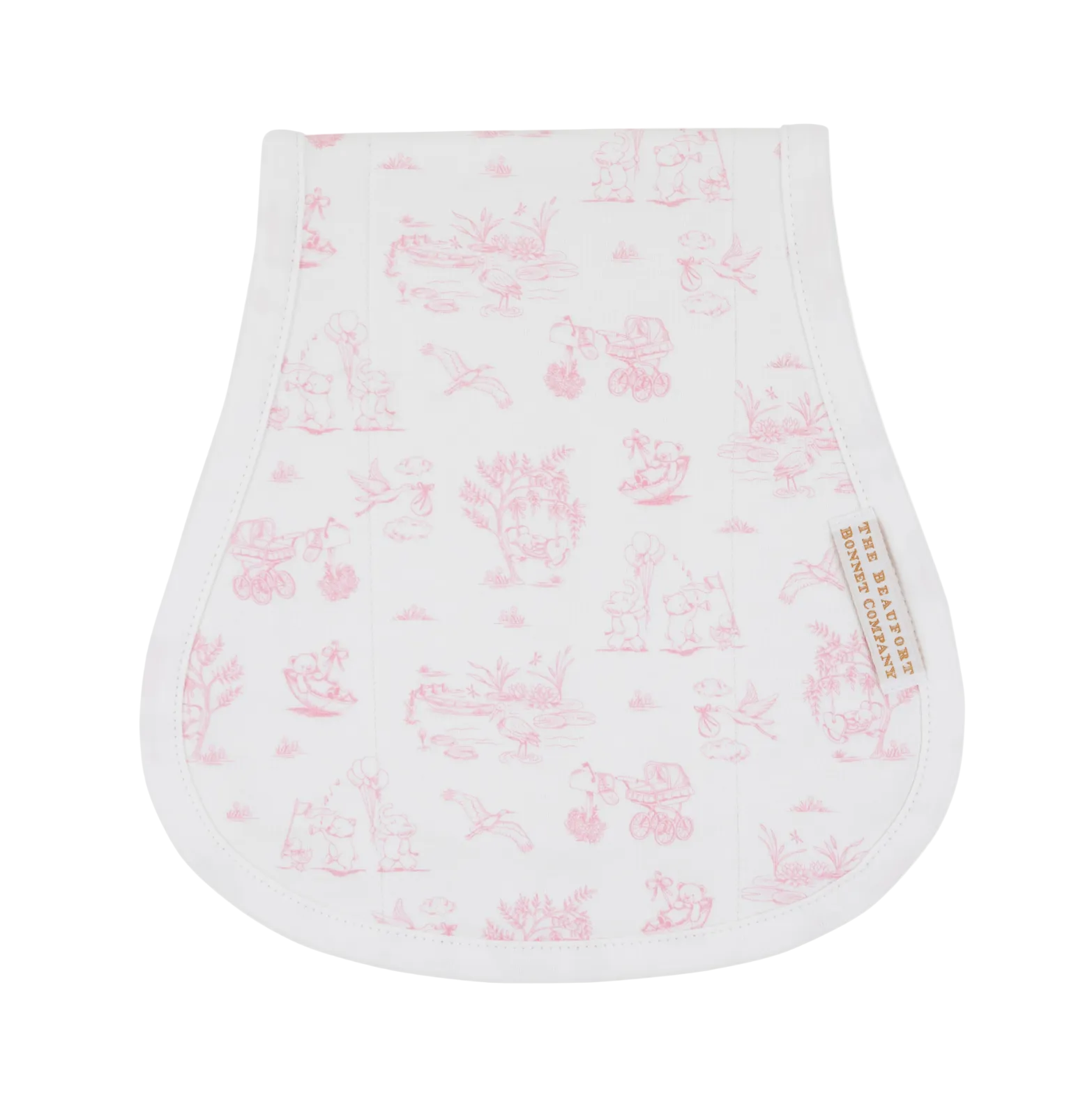 Sir Propers Sweet Arrival (Hamptons Hot Pink) Oopsie Daisy Burp Cloth