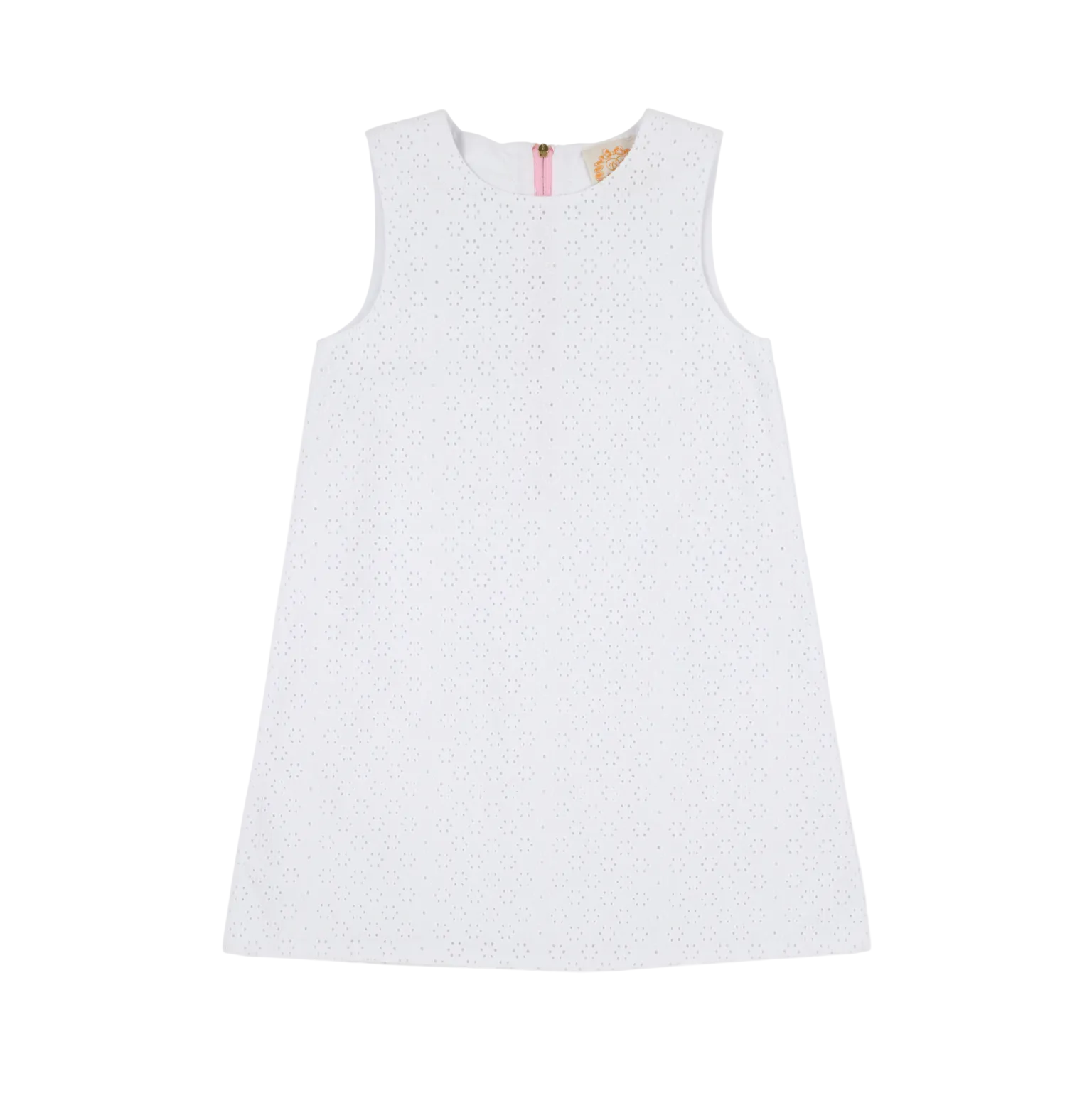 Sleeveless Betts Bow Dress Eyelet Worth Ave White