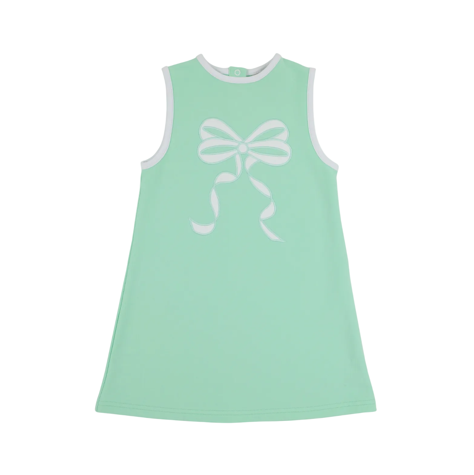Sleeveless Elizas Applique Dress Grace Bay Green Worth Ave White Sea Island Seafoam
