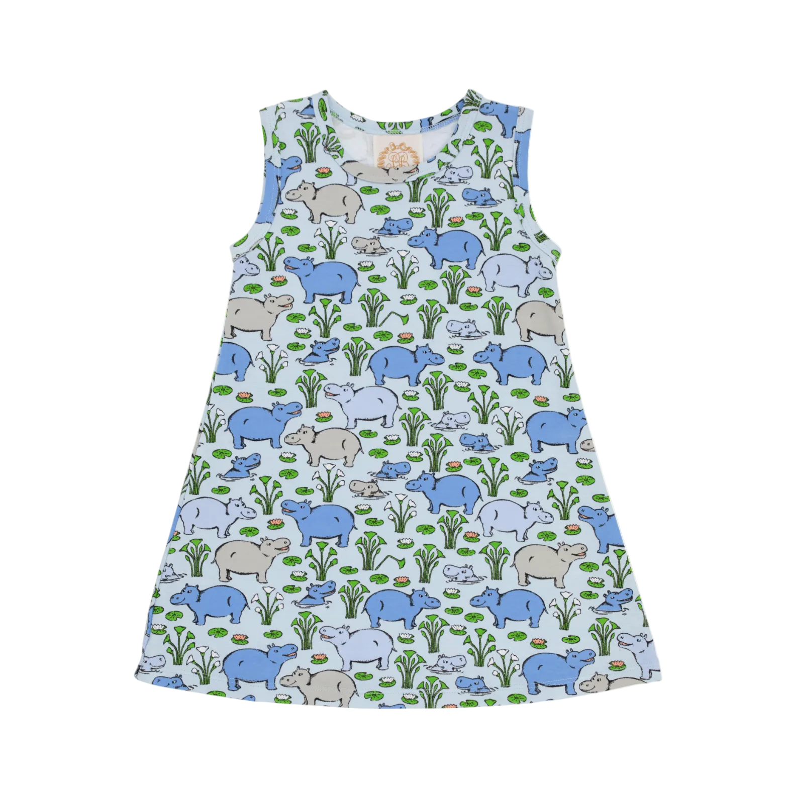 Sleeveless Polly Play Dress Bal Harbour Hippo (Beale Street Blue)