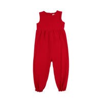 Sleeveless Rebecca Romper Richmond Red Palmetto Pearl