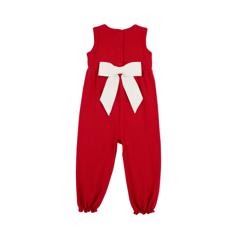 Sleeveless Rebecca Romper Richmond Red Palmetto Pearl