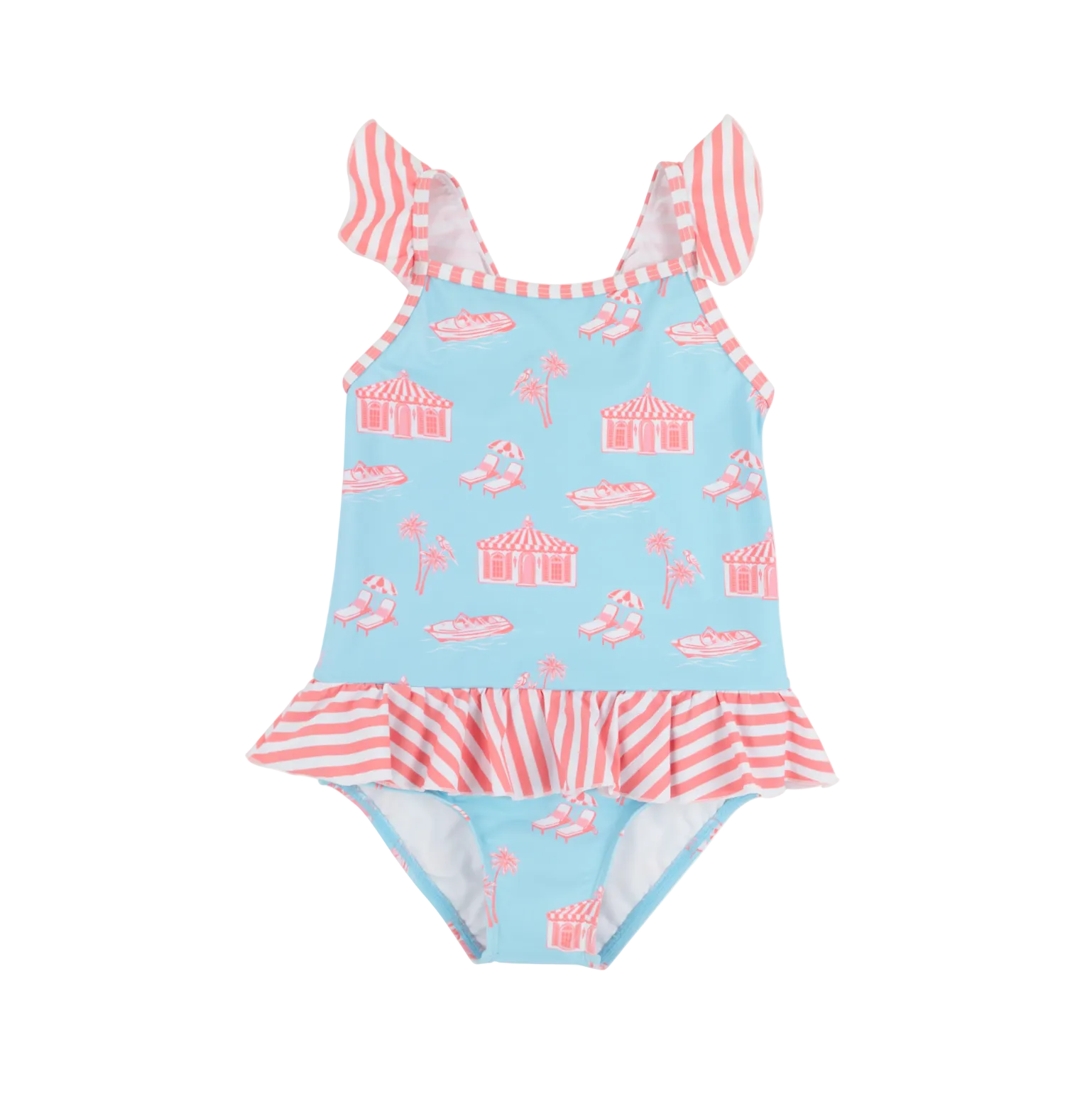 St. Lucia Swimsuit Parrot Cay Canopy Parrot Cay Coral Stripe