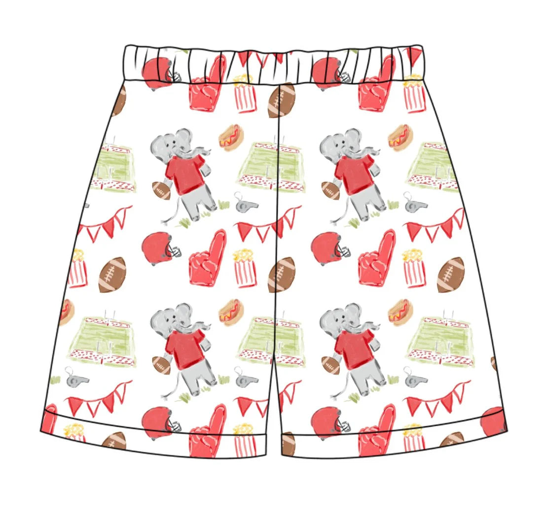 PRE-ORDER Stafford Shorts- Game Day Elephant