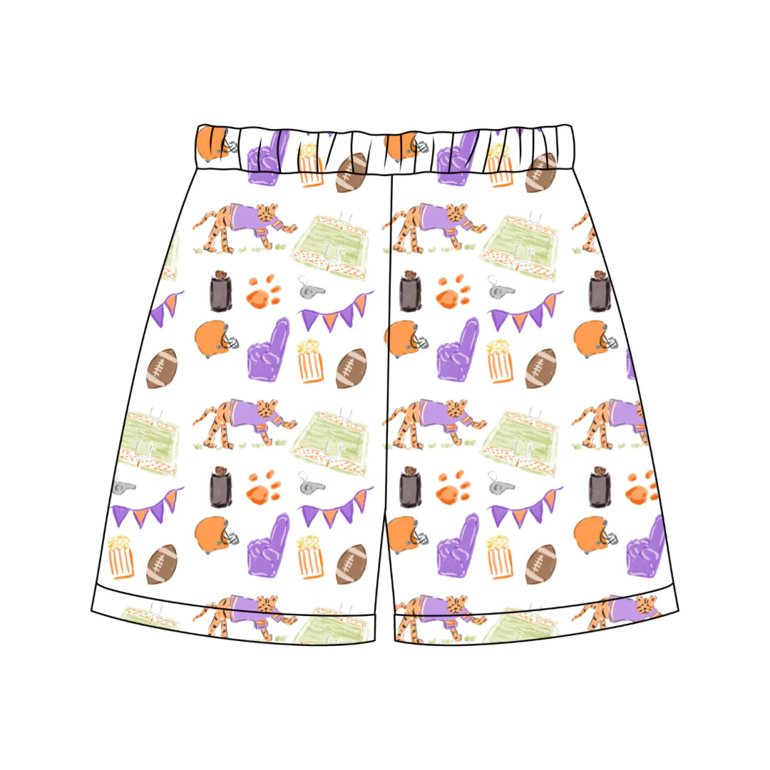 PRE-ORDER Stafford Shorts- Game Day Tiger Paws