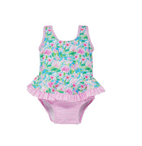 Stella Ruffle Swimsuit - Lotus & Lilies