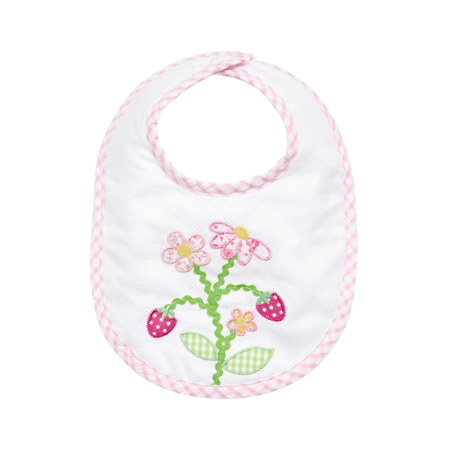 Strawberry Applique Basic Bib