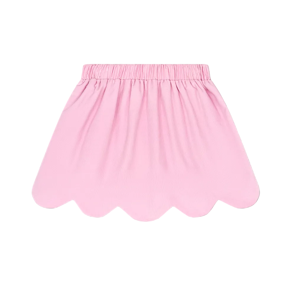 Susie Scallop Skirt High Point Pink Corduroy